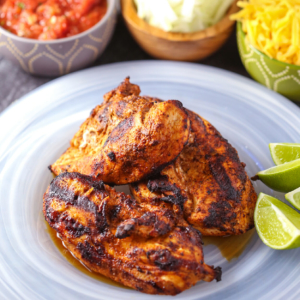 grilled taco chicken from our best bites