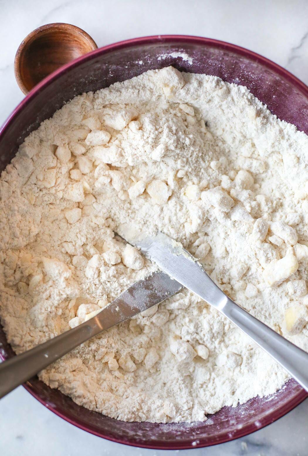 shortening cut into flour