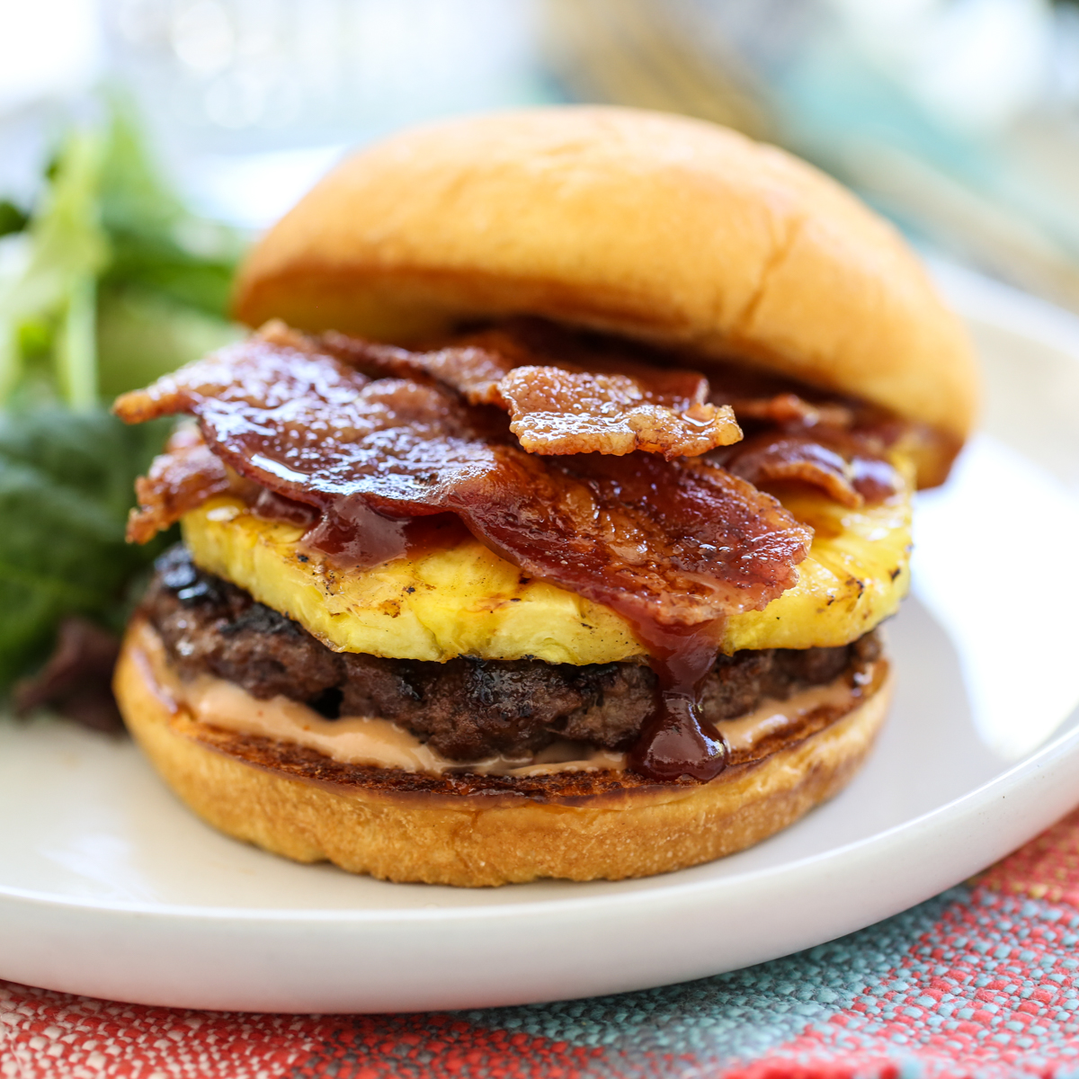 Pineapple Bacon Burgers