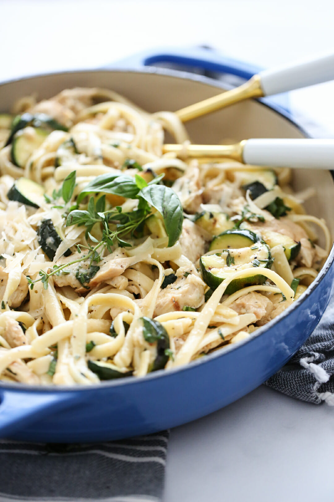 Lemon-Herb Zucchini Fettuccine - Our Best Bites