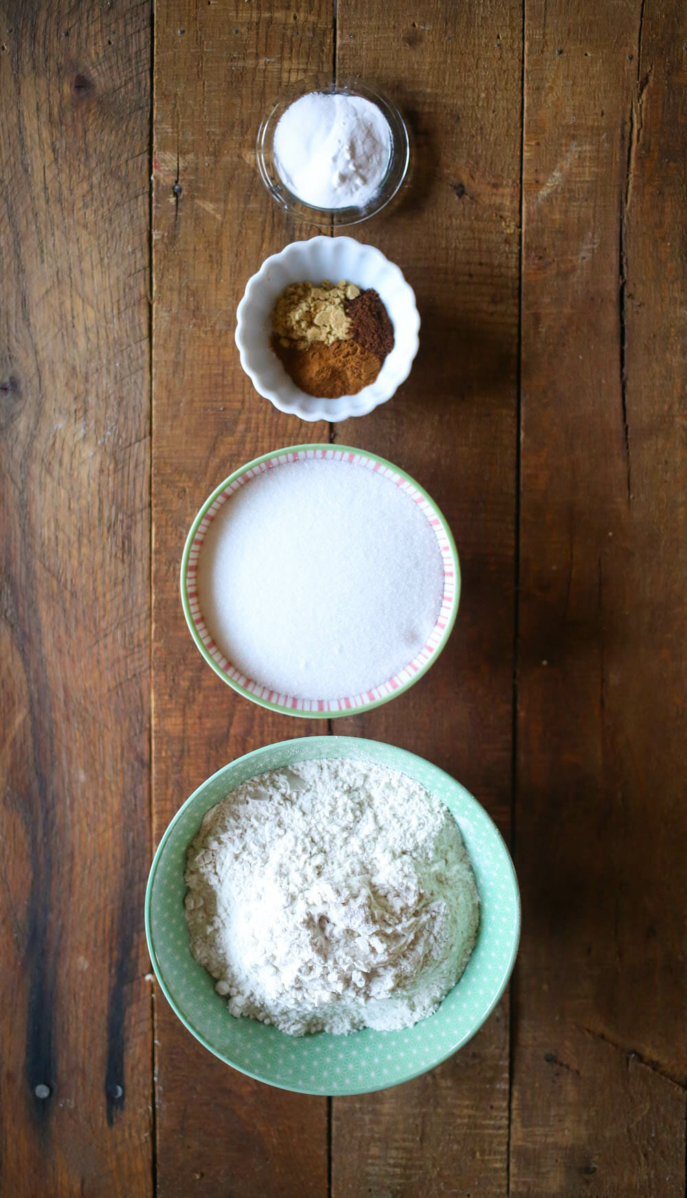 ginger spice cookies dry ingredients