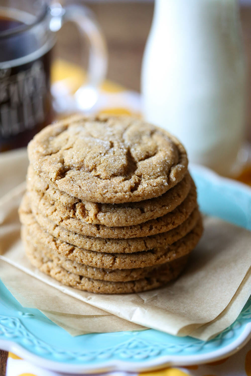 stacked ginger spice cookies