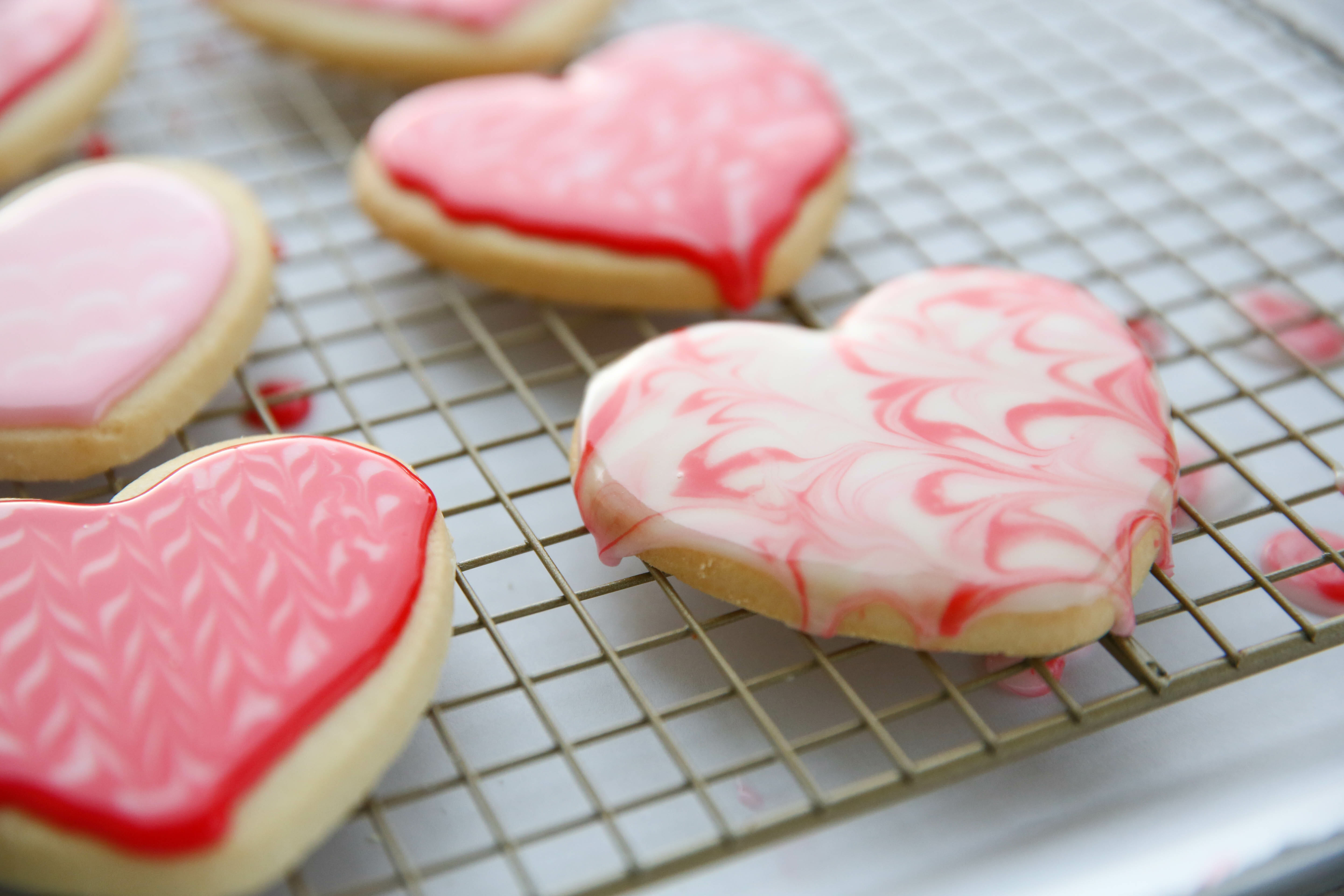 Best Sugar Cookie Icing heart cookies