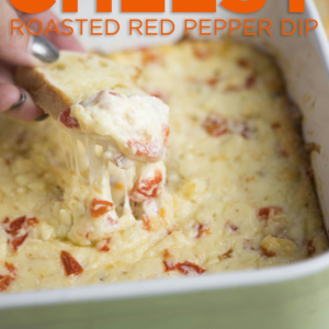 Cheesy Roasted Red Pepper Dip from Our Best Bites