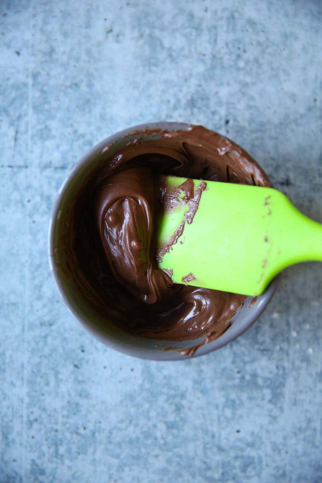 melted chocolate for chocolate swirled banana bread