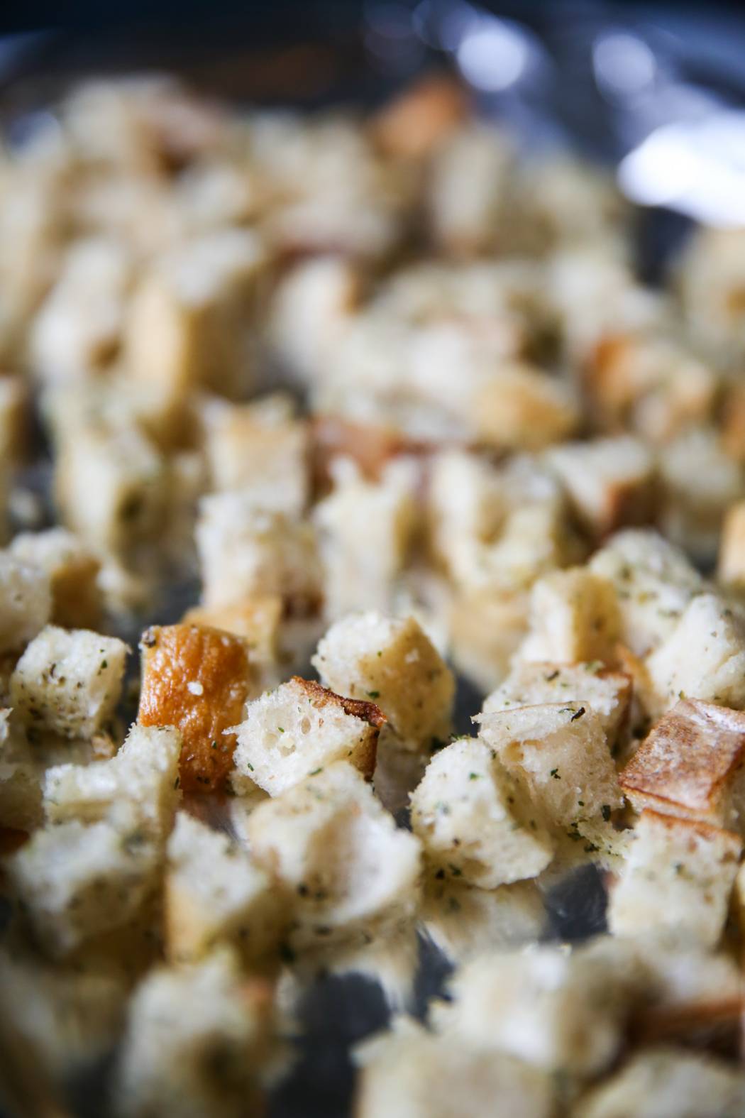 Sourdough Garlic-Herb Croutons - Our Best Bites