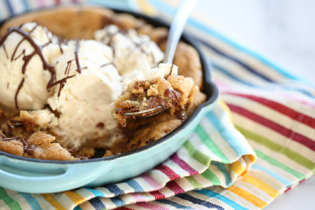 Homemade Pizookie Recipe {Great with Ice Cream} - Spend With Pennies