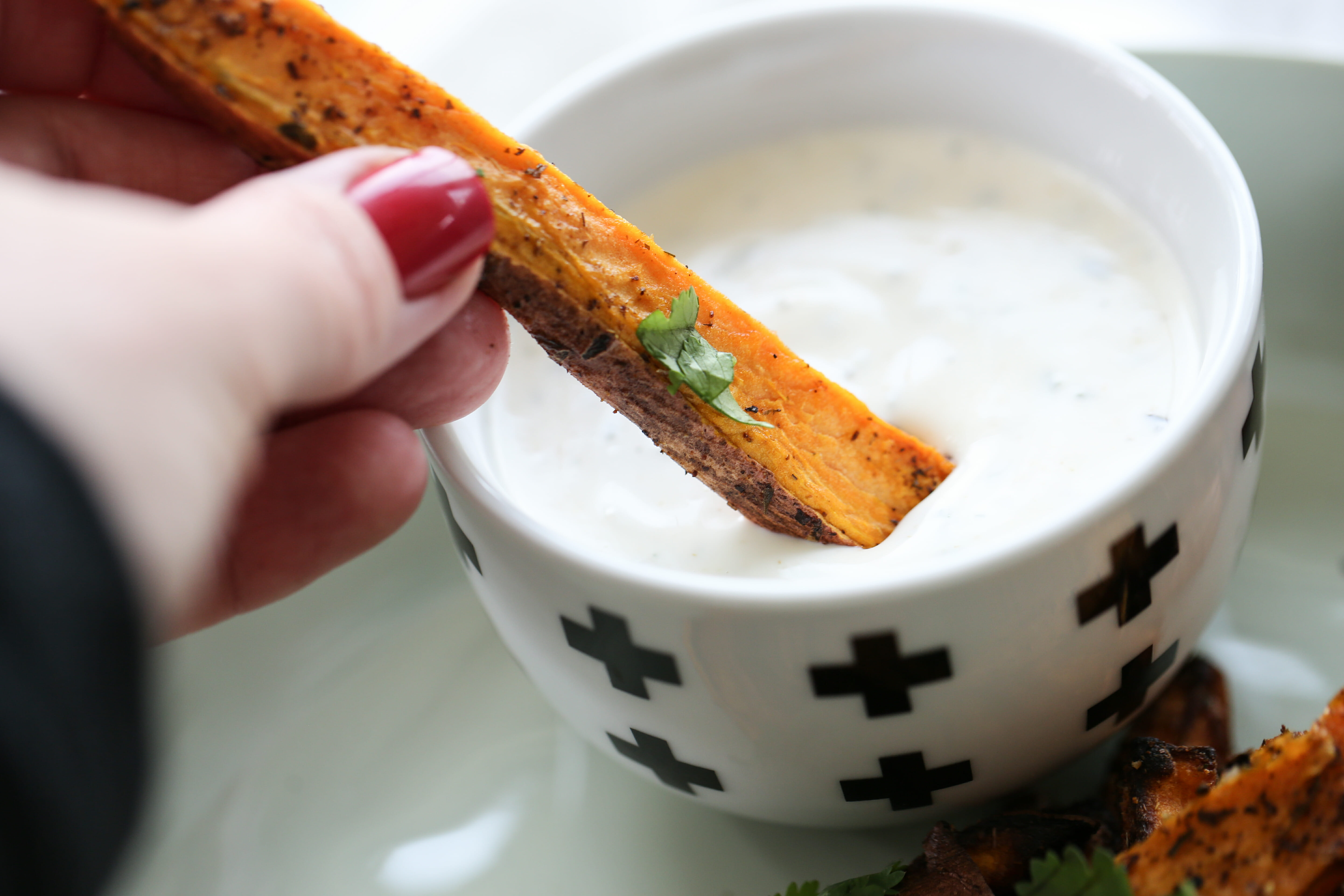 honey lime sweet potato dip