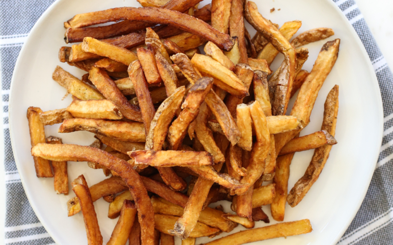 french fries on a plate