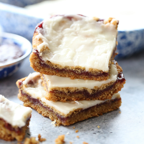Peanut Butter and Jam Cookie Bars Our Best Bites