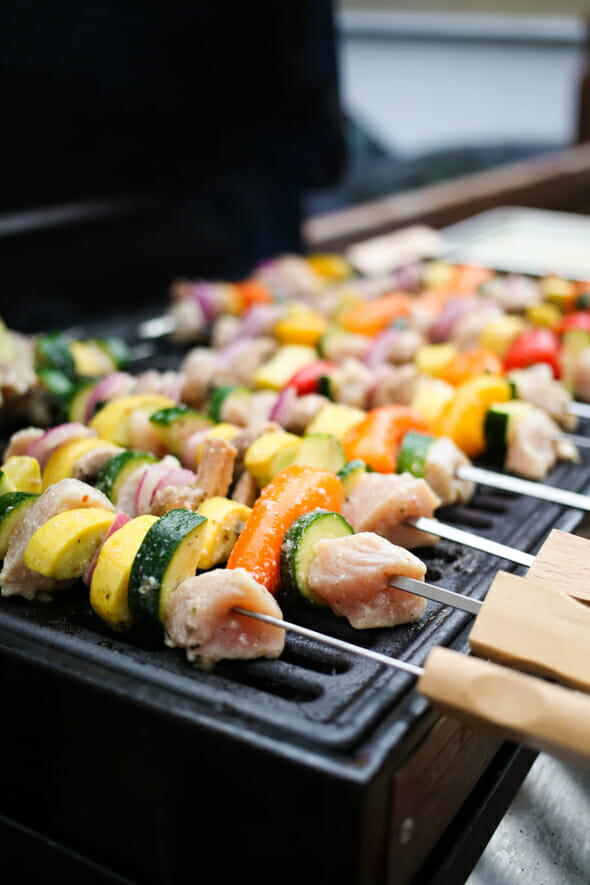 Flashback Friday: Grilled Chicken and Veggie Skewers - Our Best Bites