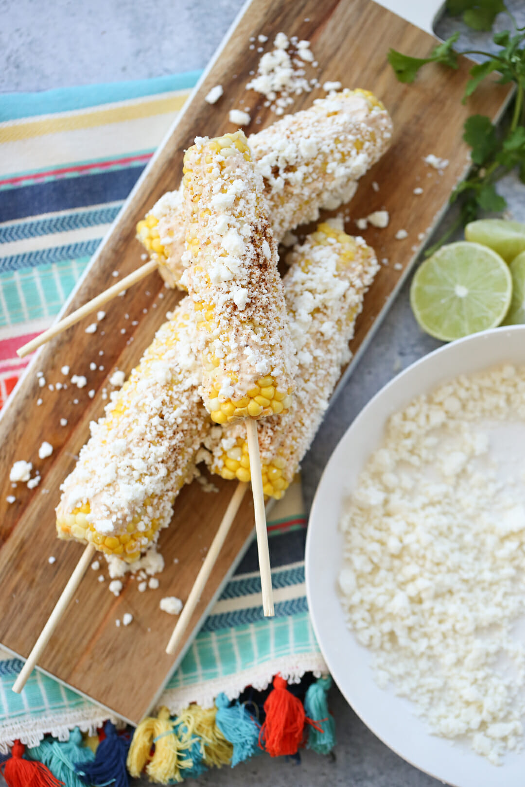 Mexican Street Corn on Platter