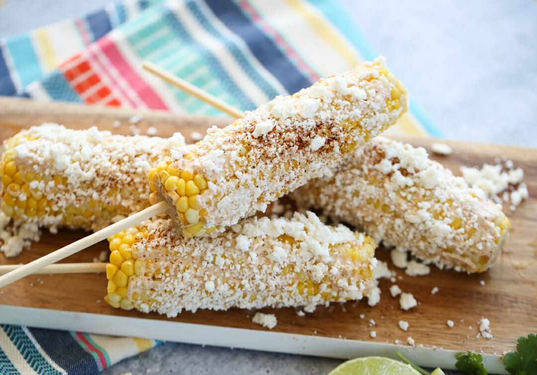 Mexican Street Corn on Platter