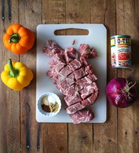 Ingredients for Southwestern Beef Wraps