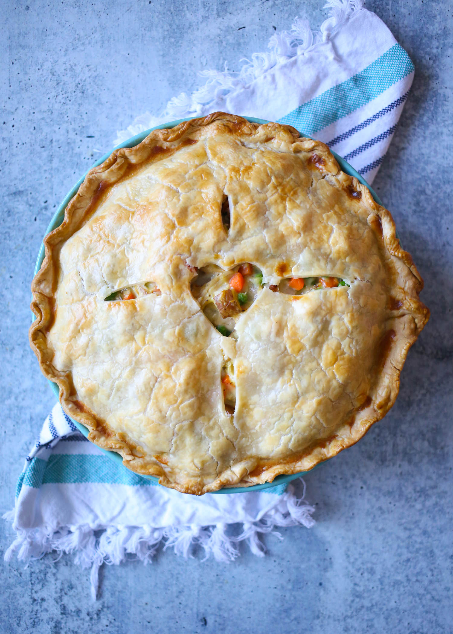 chicken pot pie from our best bites