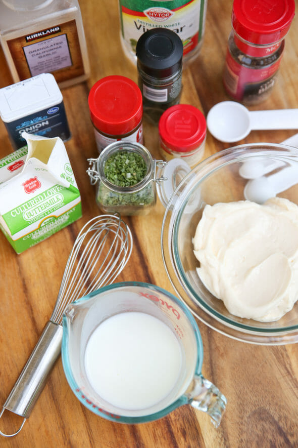 Buttermilk Ranch Ingredients