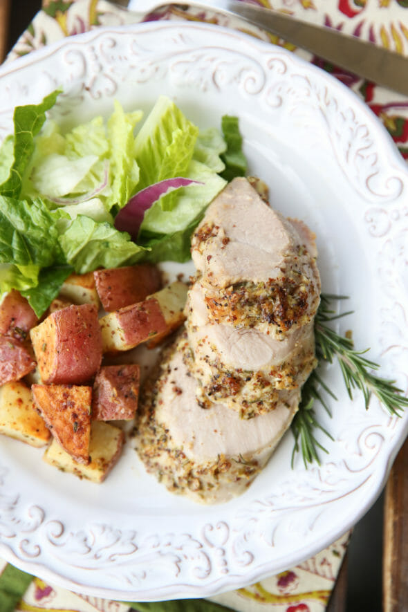 Garlic Rosemary Pork Tenderloin