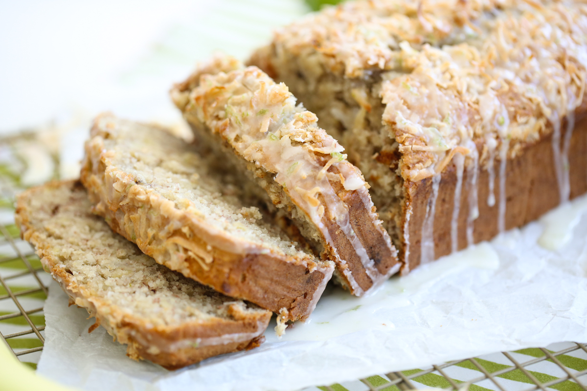 sliced banana bread