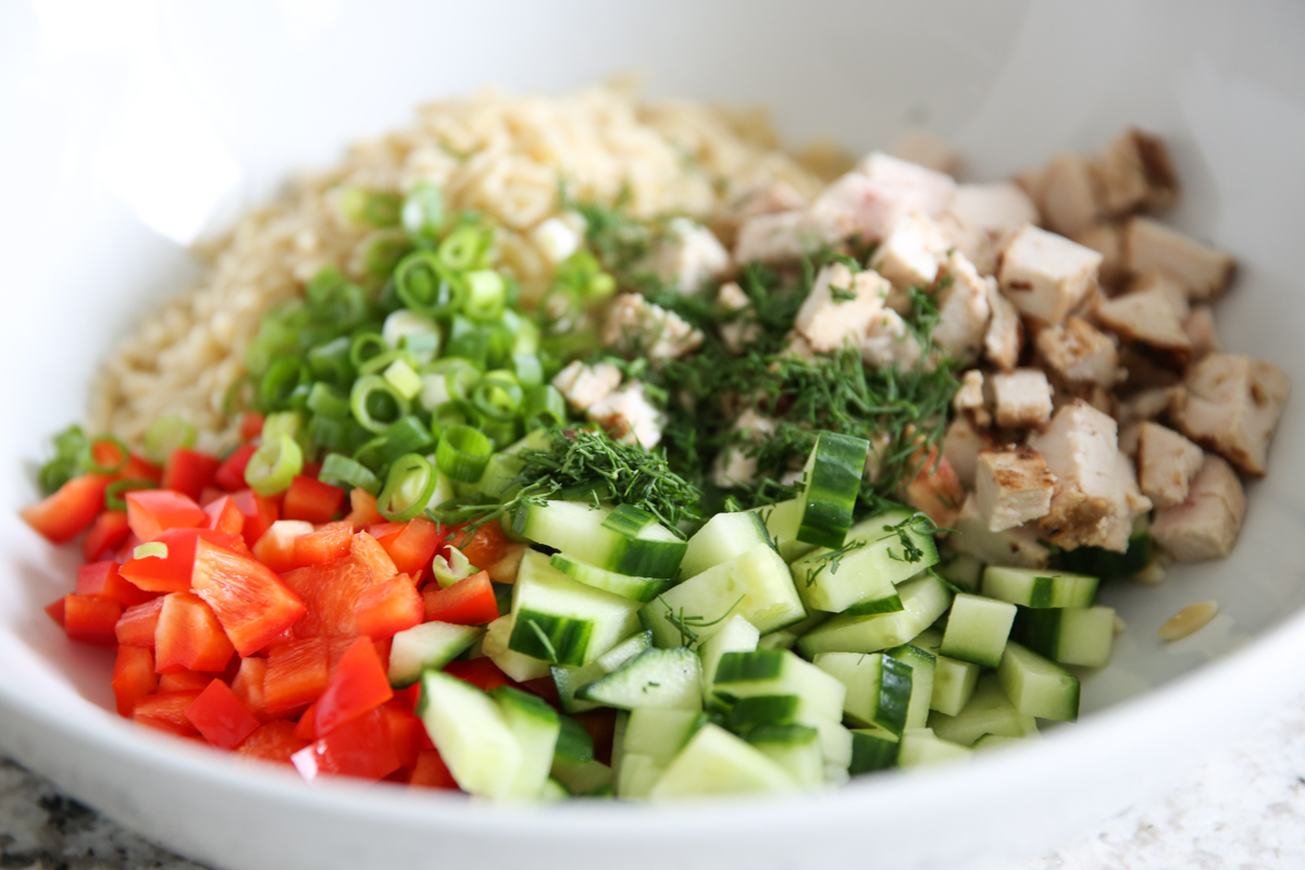 orzo chicken salad ingredients