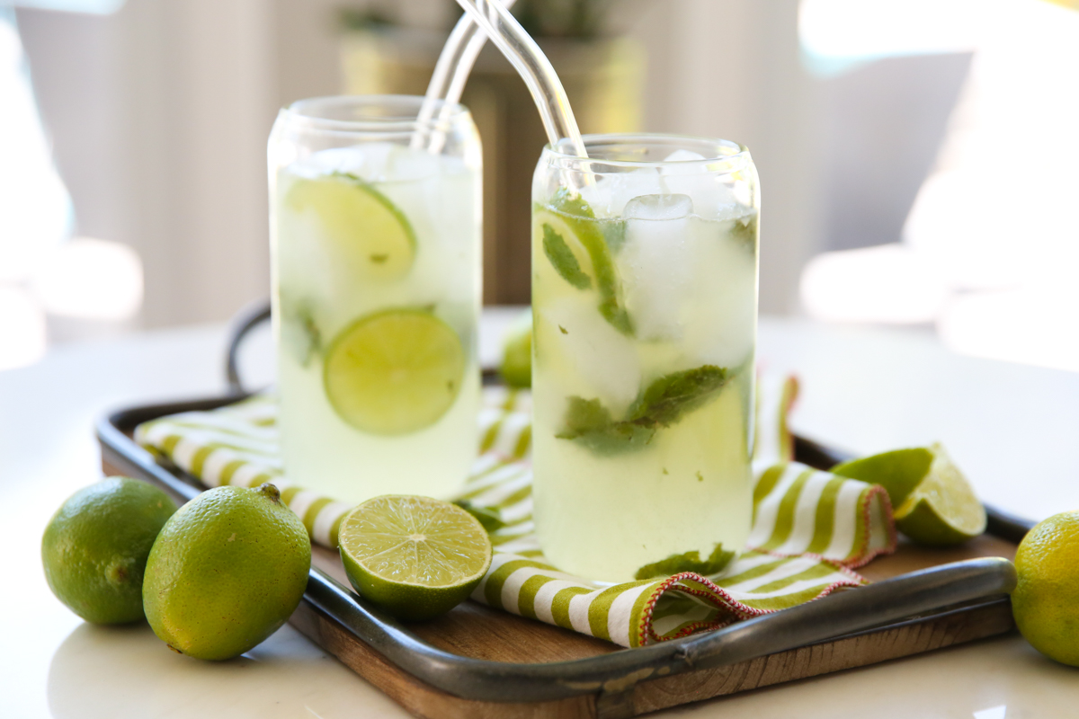 Virgin Mojito  Lime-Mint Spritzer - Our Best Bites