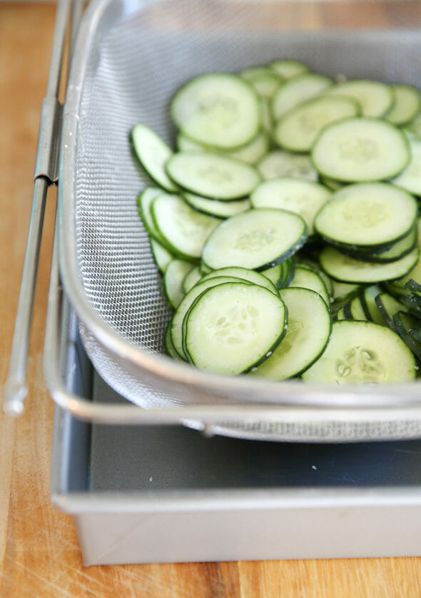 sweet and spicy cucumbers