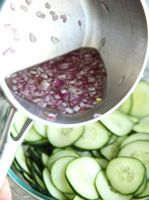 sweet and spicy cucumbers