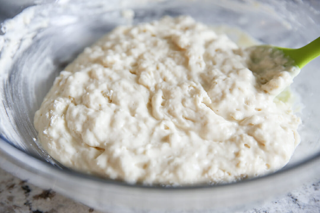 Thick Pancake batter in Bowl