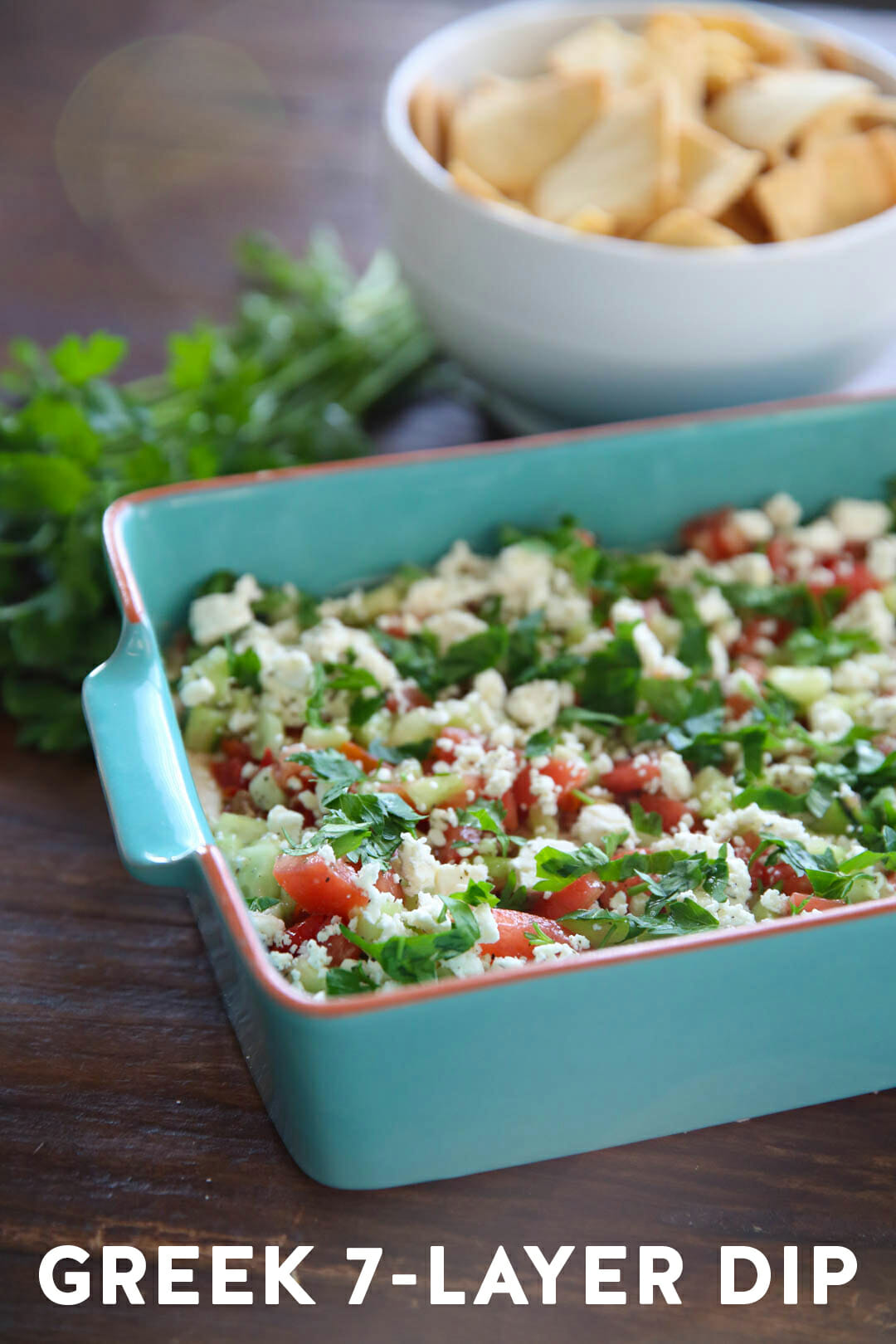 Greek Seven Layer Dip from Our Best Bites