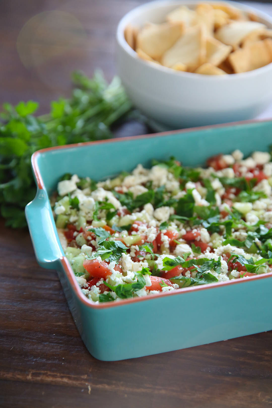 Healthy Greek Seven Layer Dip