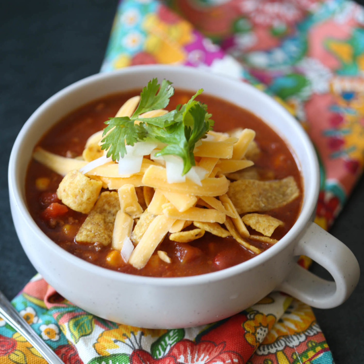 taco soup from our best bites