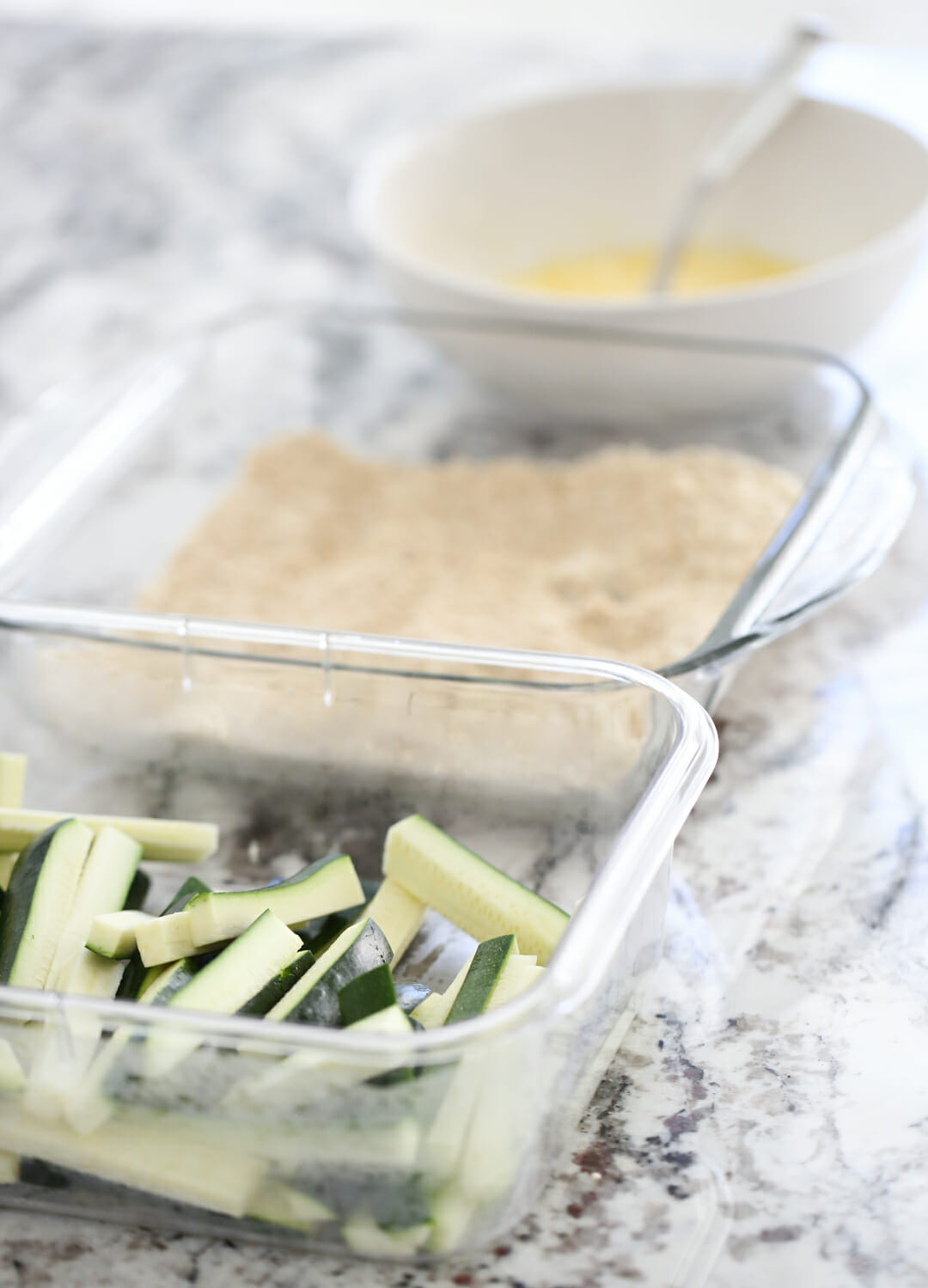 Zucchini fries dipping Station