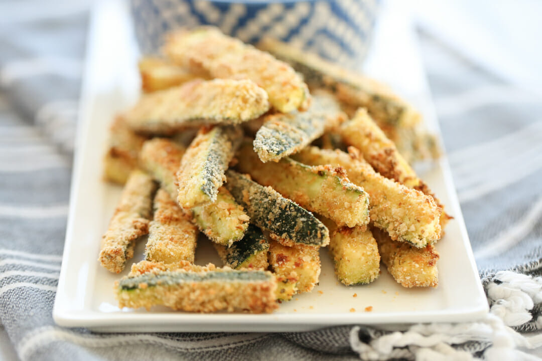 Finished Plated Zucchini Fries