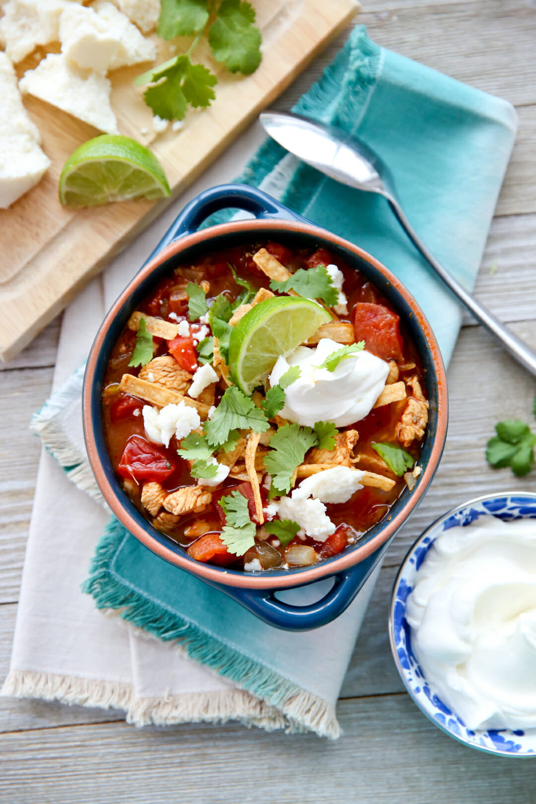 Chicken Tortilla Soup - Emily Bites