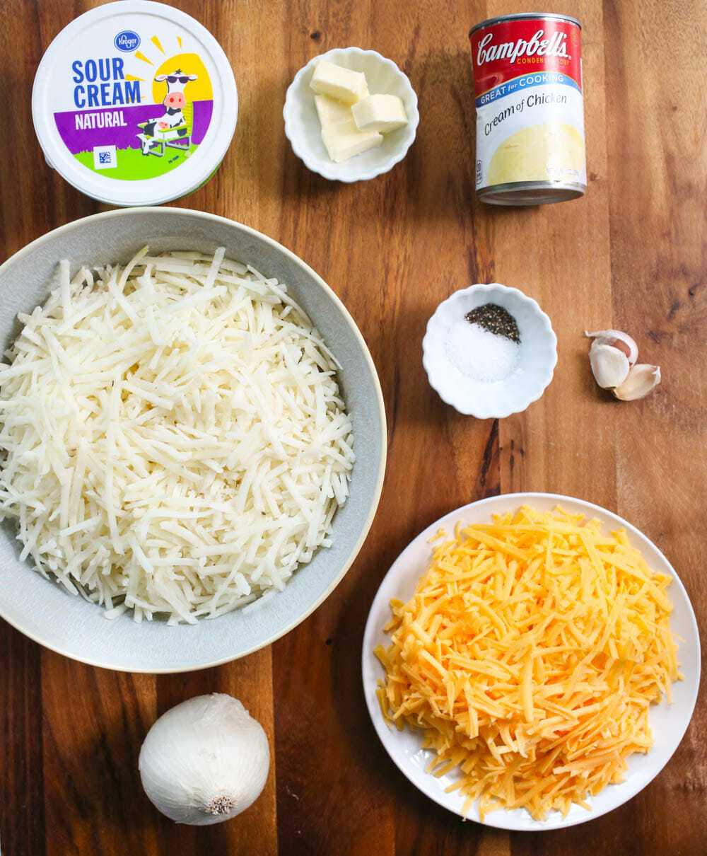Cheesy Funeral Potatoes Ingredients