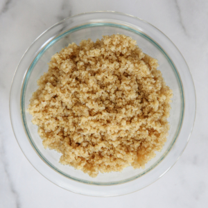 quinoa cooked in a bowl