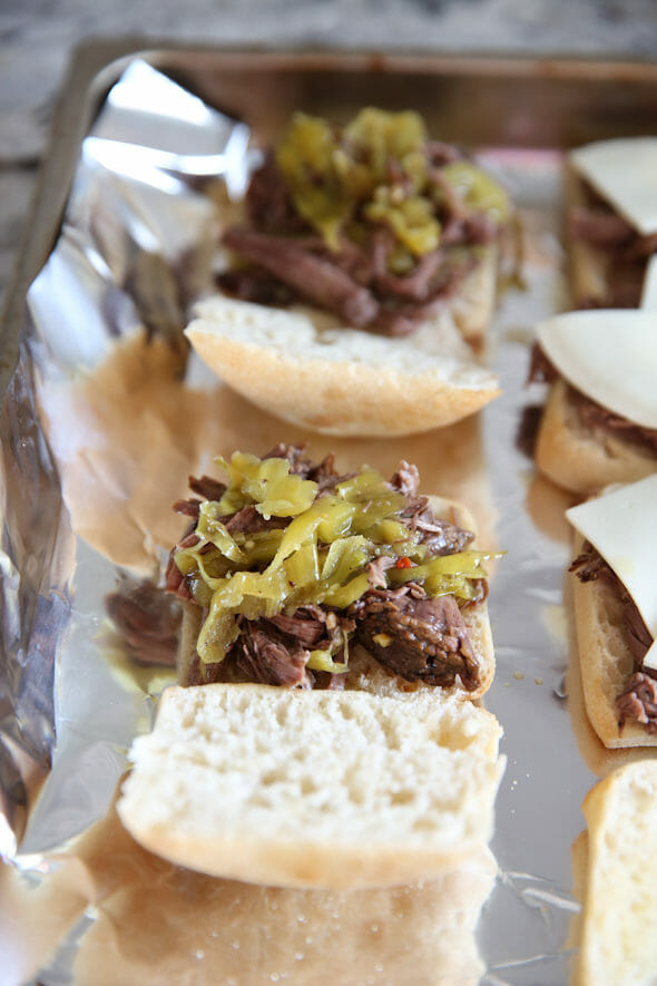 Pepperoncini Beef Sandwhiches