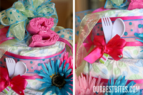 How To Make A Diaper Cake Centerpiece Our Best Bites