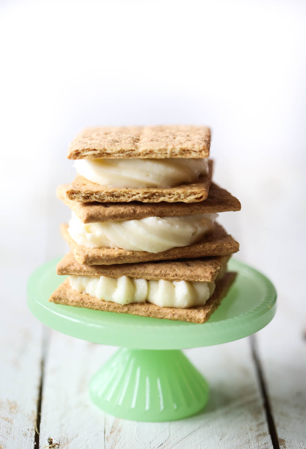 perfect cream cheese frosting from our best bites on graham crackers