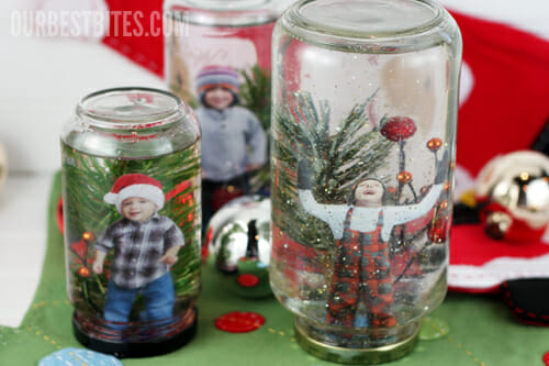 empty snow globe jars