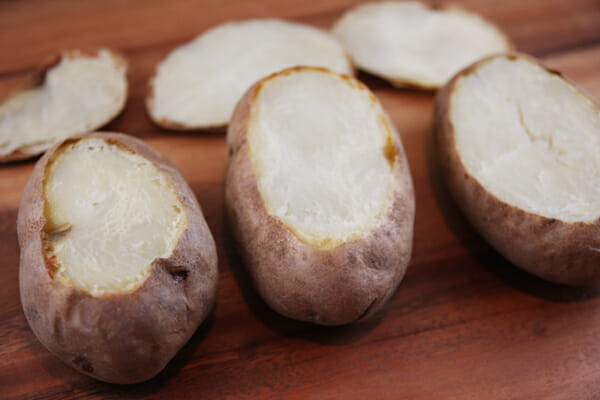 sliced baked potatoes