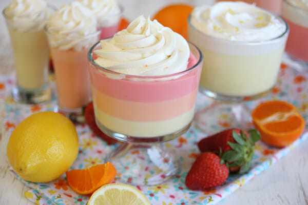 The Tastiest Jello Mousse (Layered with Fresh Fruit!)