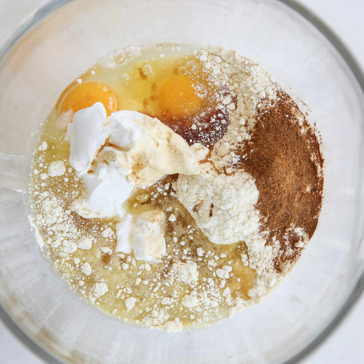 making Apple Cinnamon Coffee Cake Muffins