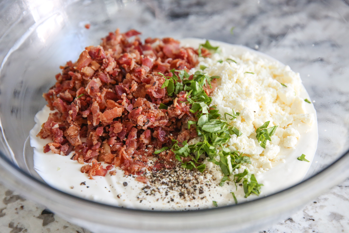 bacon tomato basil dip ingredients