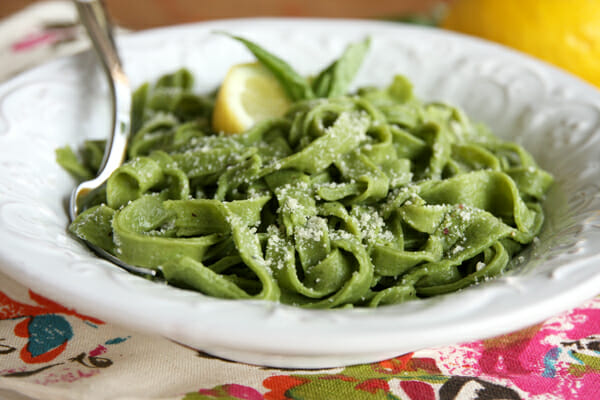 Homemade Spinach Basil Pasta Our Best Bites