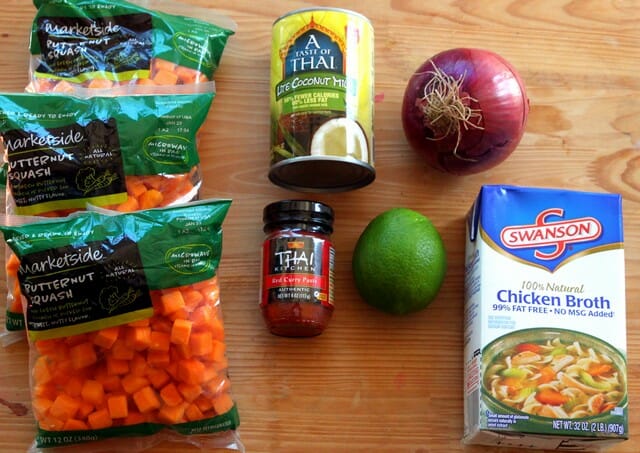 curried coconut butternut soup ingredients
