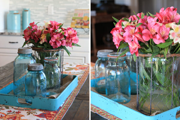 Flowers on table