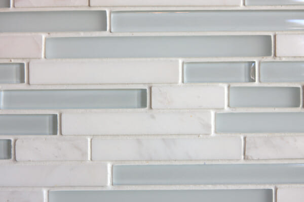 Glass and Marble Back Splash