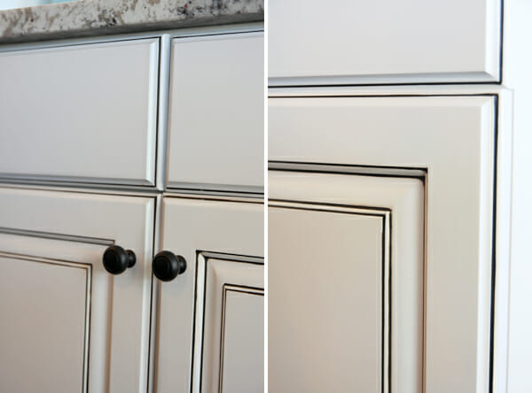 Glazed White Cabinets