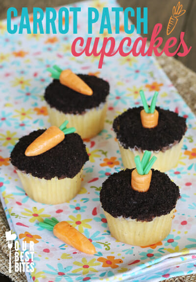 Easy Carrot Patch Cupcakes from Our Best Bites
