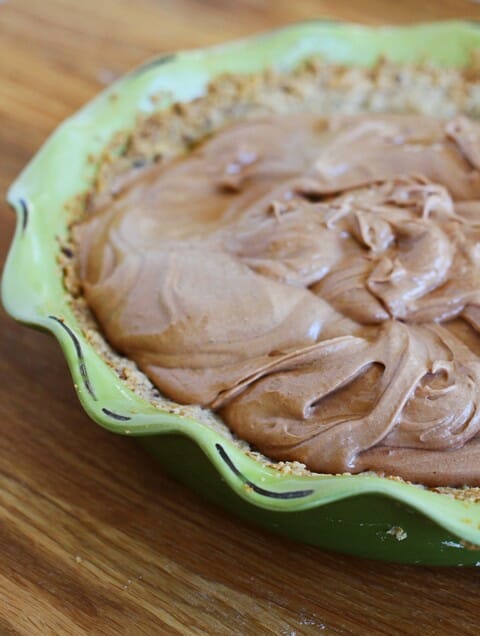 filled french silk pie